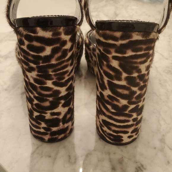 Prada leopard pony hair platforms sz 37 - Picture 3 of 9